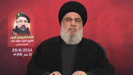 Hezbollah attack on Israel was delayed to give Gaza cease-fire talks a chance, Nasrallah says – MASHAHER