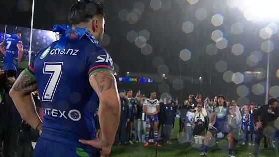 Shaun Johnson final home game, Shaun Johnson retiring, Warriors v Bulldogs, Round 25 – MASHAHER