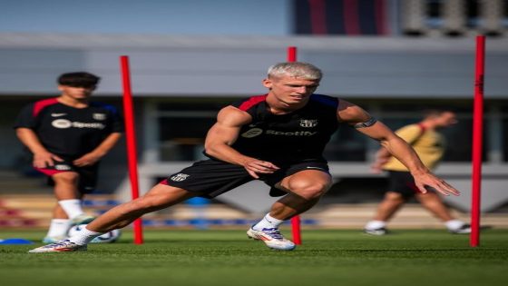 Dani Olmo's first training at Barcelona – MASHAHER