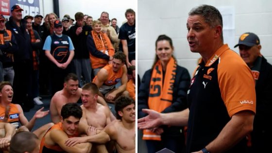 Exclusive look inside GWS Giants rooms after win over Hawthorn Hawks, Adam Kingsley, watch, video, latest news – MASHAHER