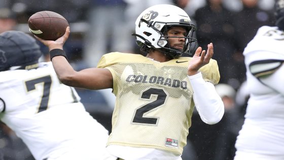 Watch: Colorado QB Shedeur Sanders throws bizarre interception that bounces off cornerback’s leg – MASHAHER