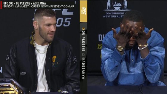 Dricus du Plessis vs. Israel Adesanya, Perth press conference ends in tears, video – MASHAHER