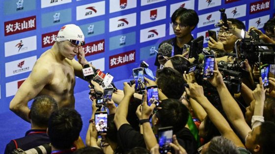 Sun Yang: Chinese doper’s tears after winning on return from ban – MASHAHER