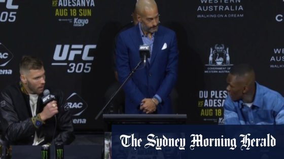 Adesanya in tears at UFC 305 press conference – MASHAHER