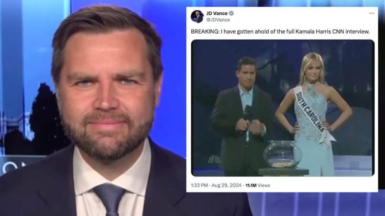 Former Miss Teen USA Contestant Decries Resurfacing Of Embarrassing Clip While JD Vance Refuses To Apologize – MASHAHER