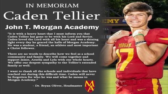 Schools unite to mourn death of Morgan Academy quarterback Caden Tellier – MASHAHER