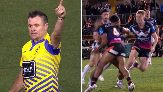 Justin Olam sent off for high shot on Heilum Luki, Nathan Hindmarsh says it ruined the game, Wests Tigers vs North Queensland Cowboys, video, reaction, referee – MASHAHER