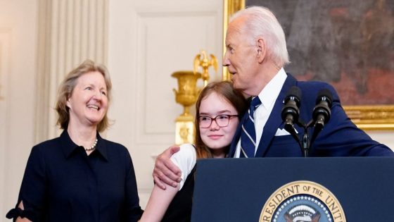 Joe Biden makes creepy joke to young girl, 12, in toe-curling moment during press conference – MASHAHER