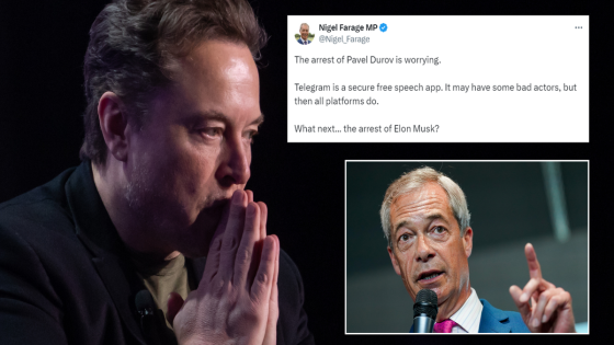 Nigel Farage sounds the alarm over Elon Musk arrest as he issues free speech warning – MASHAHER