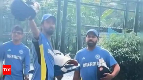 Watch: KL Rahul ‘worried over rain threat’, Rohit Sharma smiles it off | Cricket News – MASHAHER