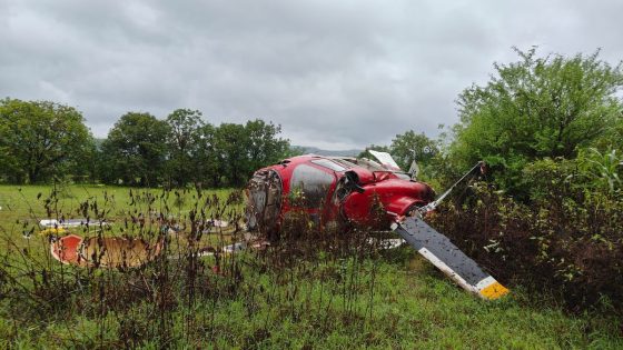 Helicopter With 4 On Board Crashes Amid Heavy Rain In Pune – MASHAHER