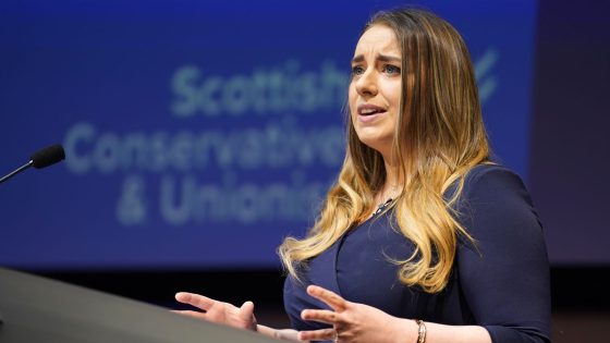 Scottish Tory deputy chief Meghan Gallacher quits amid leadership contest row | UK News – MASHAHER