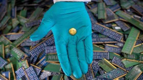 Royal Mint opens factory to extract gold from electronic waste | UK News – MASHAHER