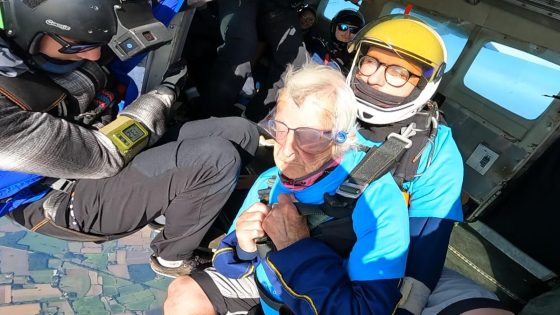 Britain’s oldest skydiver, 102, says its ‘mission accomplished’ after birthday jump | UK News – MASHAHER