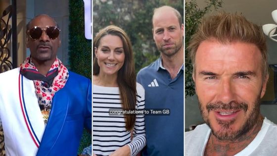 Prince and Princess of Wales send message to Team GB, along with Snoop Dogg and David Beckham | UK News – MASHAHER