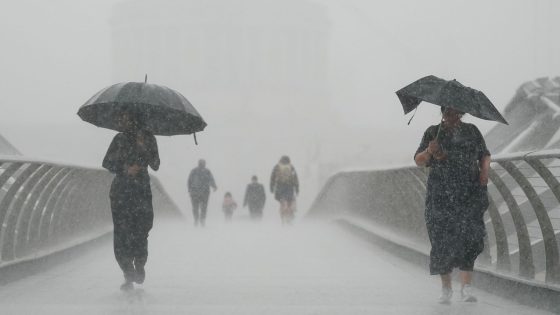 Thunderstorms bring risk of ‘torrential downpours’ to England and Wales | UK News – MASHAHER