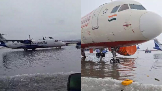 Kolkata Airport Flooded, Planes Parked On Waterlogged Taxiways – MASHAHER