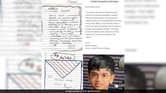 Class 3 Student’s Heartwarming Letter On Wayanad – MASHAHER