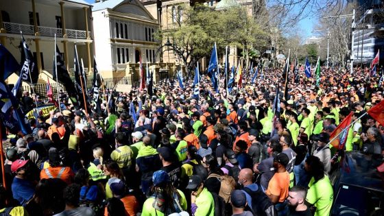 Unions criticise ‘threats’ from Fair Work after CFMEU rallies held across the country – MASHAHER