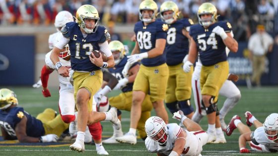 No. 17 Notre Dame shakes off sluggish start in 28-3 win over Miami (Ohio) – MASHAHER