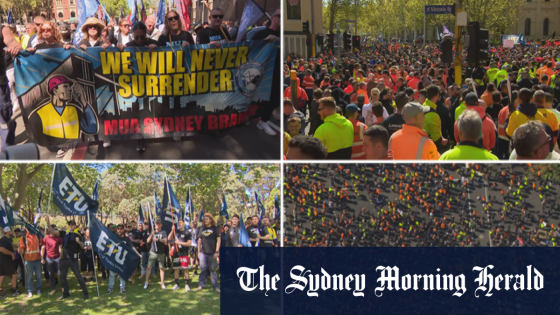 Melbourne and Sydney streets flooded with thousands of CFMEU supporters – MASHAHER