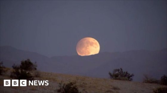 Timelapse video shows supermoon rising over California – MASHAHER