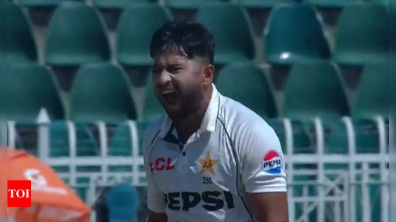 3 wickets in 5 balls! Pakistan pacer Khurram Shahzad breathes fire in 2nd Test vs Bangladesh – Watch | Cricket News – MASHAHER