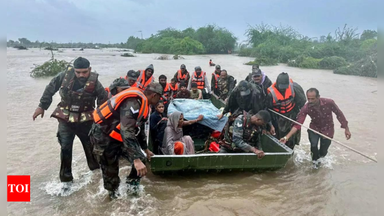 MHA deploys inter-ministerial team to assess Gujarat flood damage, death toll at 47 – MASHAHER