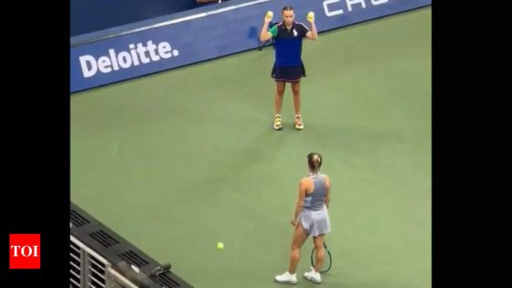 Watch: US Open witnesses ‘ugly moment’ between player and ball girl | Tennis News – MASHAHER