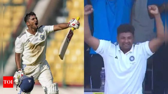 ‘Proud big brother’ – Sarfaraz Khan’s precious celebration after Musheer Khan ton. Watch | Cricket News – MASHAHER