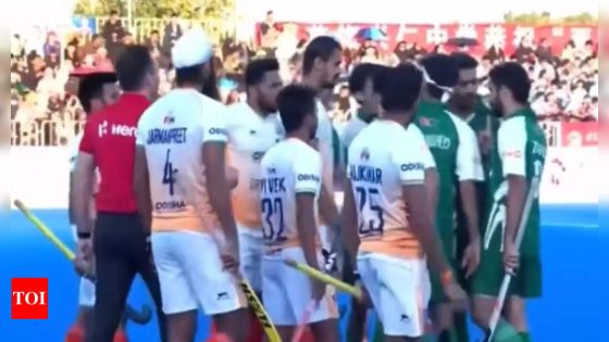 India, Pakistan players involved in heated exchange during Asian Champions Trophy. Watch – MASHAHER