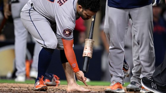 Jose Altuve tossed for removing cleat, sock in wild Astros win – MASHAHER