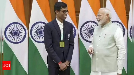 ‘Conversation with PM Modi went over an hour’: Chess Olympiad gold medallist R Praggnanandhaa | Chess News – MASHAHER