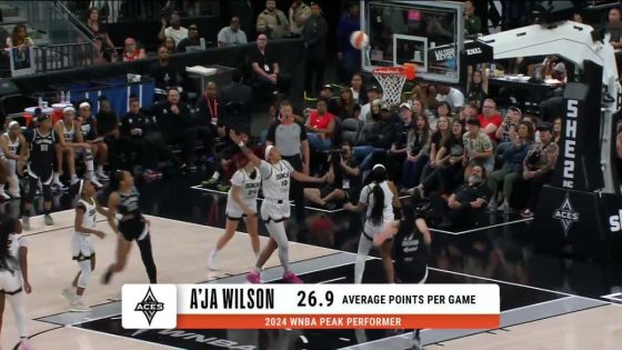 2024 WNBA Peak Performer Awards – A’ja Wilson – MASHAHER