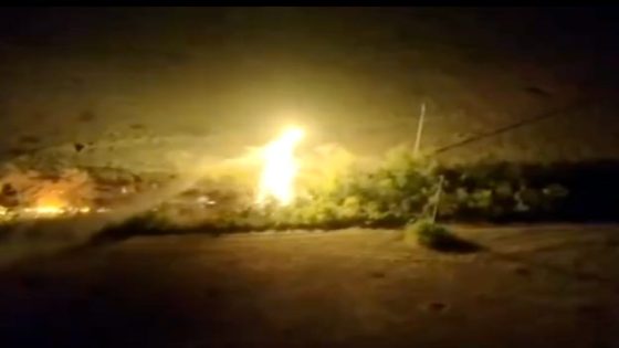 Nighttime footage shows a fire-breathing Ukrainian drone setting Russian positions ablaze – MASHAHER