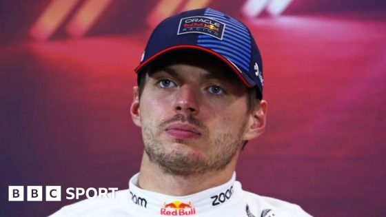 Max Verstappen: Issues such as swearing punishment ‘not a way of continuing’ in Formula 1 – MASHAHER