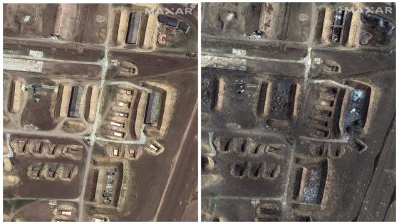 These before-and-after satellite images capture how Ukraine has been wiping out Russian ammo depots – MASHAHER