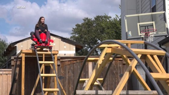 WATCH: North Texas dad builds roller coaster for his kids – MASHAHER