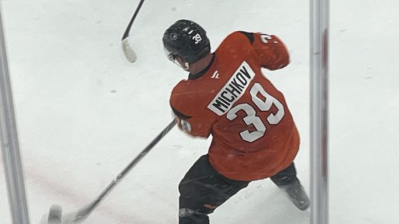 First glimpse of Matvei Michkov on the ice in a Flyers jersey – MASHAHER