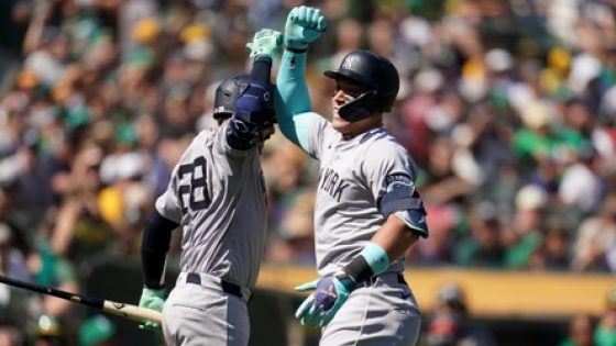 Yankees launch three homers, complete sweep with 7-4 win over Athletics – MASHAHER