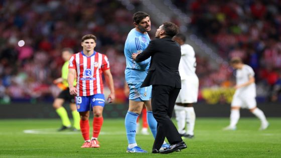 Diego Simeone suggests Thibaut Courtois punishment for ‘provoking’ Atletico ultras – MASHAHER