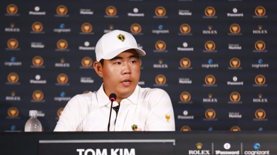 Tom Kim: U.S. players ‘cursing at us’ during Presidents Cup foursomes – MASHAHER