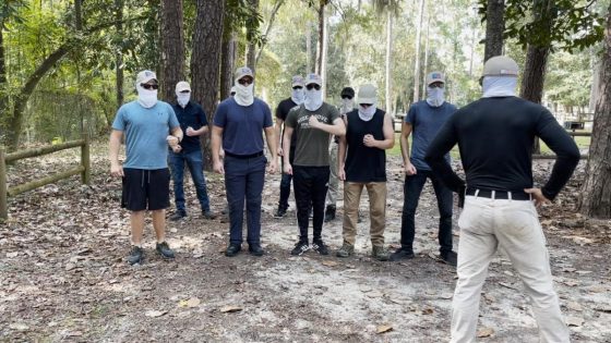 Patriot Front white supremacists march in downtown Tallahassee, take photo at Old Capitol – MASHAHER