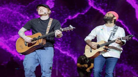 Arijit Singh shares unforgettable moments with Ed Sheeran as they perform together in London : Bollywood News – MASHAHER