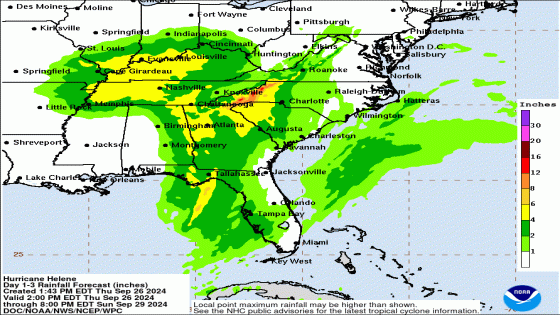 Hurricane Helene to make landfall Thursday. Here’s how much rain Louisville will get Friday – MASHAHER