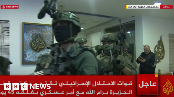 Israeli forces raid Al Jazeera office in occupied West Bank – MASHAHER