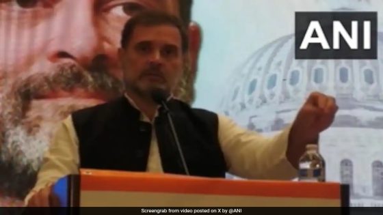 Rahul Gandhi’s Thali, Chawal, Dal, Sabji Attack On RSS In US – MASHAHER