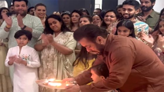 Salman Khan celebrates Ganesh Chaturthi with family, joins puja with sister Arpita Khan and niece Ayat, watch : Bollywood News – MASHAHER