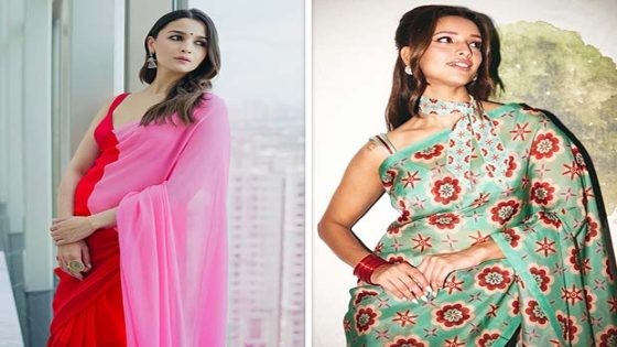 From Alia Bhatt to Triptii Dimri: 5 actresses who rocked in sarees during film promotions 5 : Bollywood News – MASHAHER