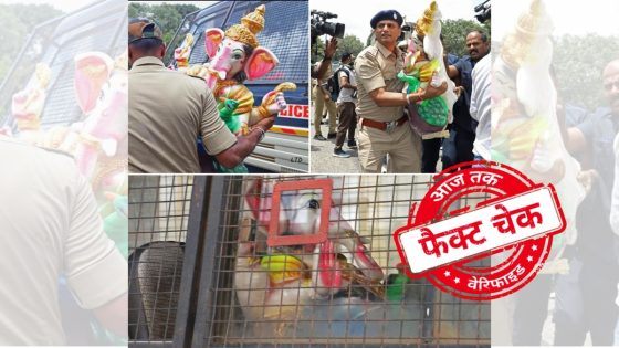 à¤«à¥à¤à¥à¤ à¤à¥à¤: à¤à¤°à¥à¤¨à¤¾à¤à¤ à¤®à¥à¤ à¤à¤¾à¤à¤à¥à¤°à¥à¤¸ à¤¸à¤°à¤à¤¾à¤° à¤¨à¥ à¤à¤£à¥à¤¶ à¤ªà¥à¤à¤¾ à¤ªà¤° à¤¨à¤¹à¥à¤ à¤²à¤à¤¾à¤ à¤°à¥à¤, à¤ªà¥à¤²à¤¿à¤¸ à¤µà¥à¤¨ à¤®à¥à¤ à¤°à¤à¥ à¤®à¥à¤°à¥à¤¤à¤¿ à¤à¥ à¤¯à¥ à¤¹à¥ à¤ªà¥à¤°à¥ à¤à¤¹à¤¾à¤¨à¥ – Fact Check Congress government in Karnataka did not ban Ganesh Puja know story of idol kept in police van ntc – MASHAHER